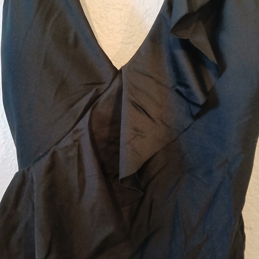 Black Ruffle One-Piece Swimsuit - Picture 8 of 10